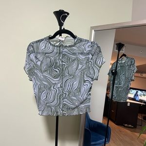 Cotton On Mason Mesh Short Sleeve Swirl Tee - Large